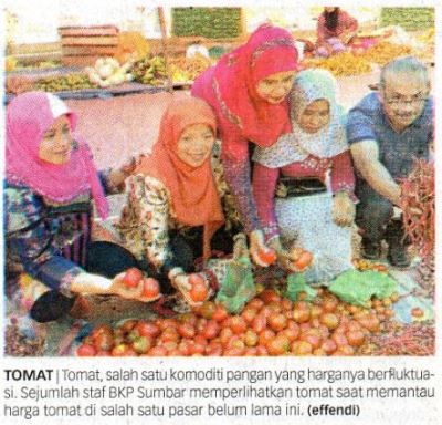 HARGA PANGAN POKOK DI SUMBAR RELATIF STABIL